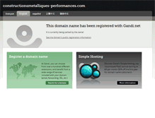 Tablet Screenshot of constructionsmetalliques-performances.com